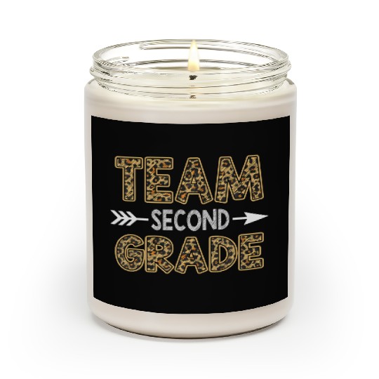 Team Second Grade Leopard 2nd Grade Back To Scented Candles