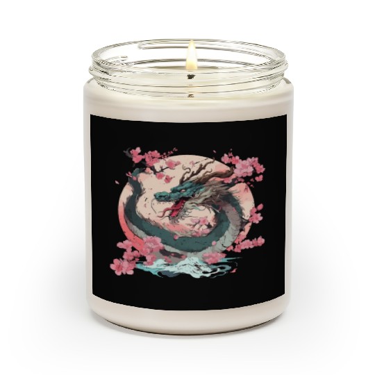 Japanese Dragon Cool Fantasy Chinese Asian Dragon Scented Candles