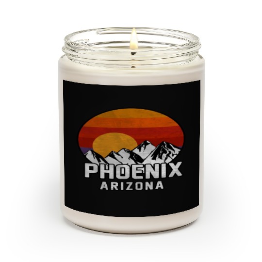 Phoenix Arizonna Mountain Sunset Scented Candles