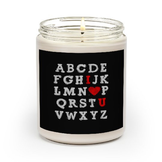 I Love You Abc Alphabet English Teacher Day Scented Candles
