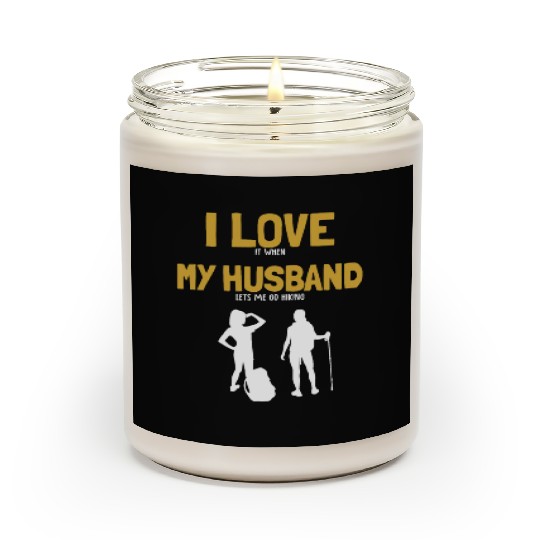 I love my Husband Hiking Backpacking Outdoor Scented Candles