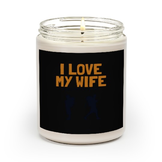 I love my Wife Hiking Outdoor Wander Backpacking Scented Candles