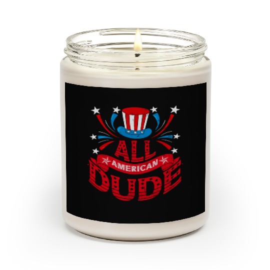 All American Dude American Pride US Patriot Scented Candles