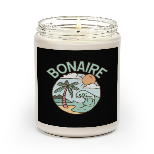 Bonaire Travel Tropical Beach Vacation Scented Candles