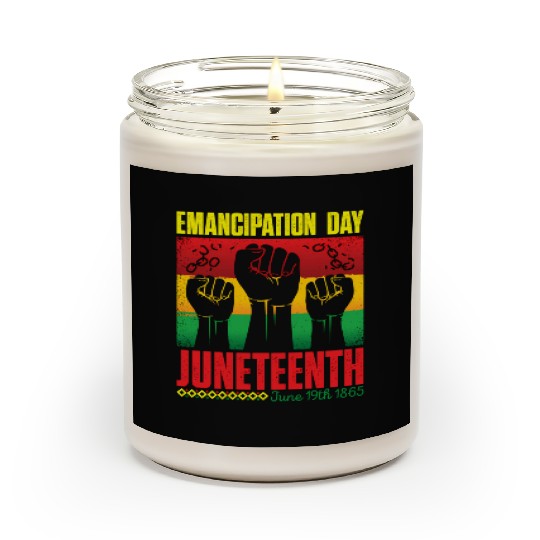 Ecipation Day 1865 African American Juneteenth Fla Scented Candles