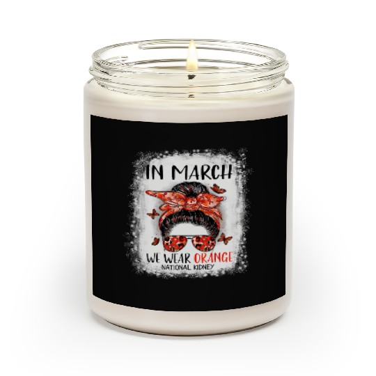 Bleached In March We Wear Orange National Ney Scented Candles