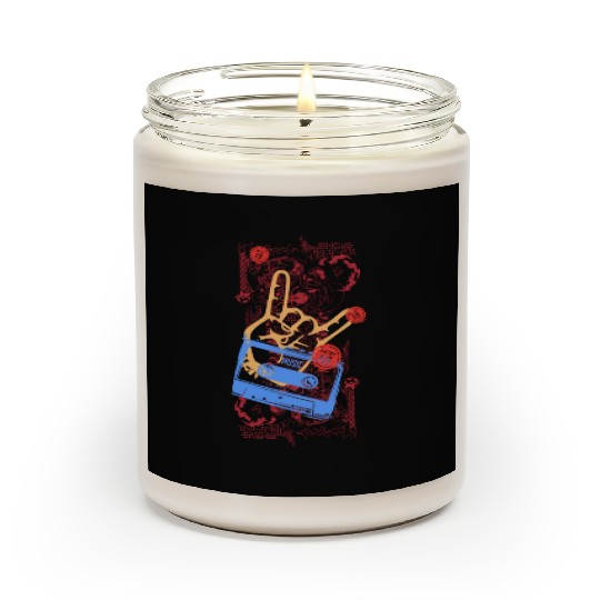 devil horns hand Scented Candles