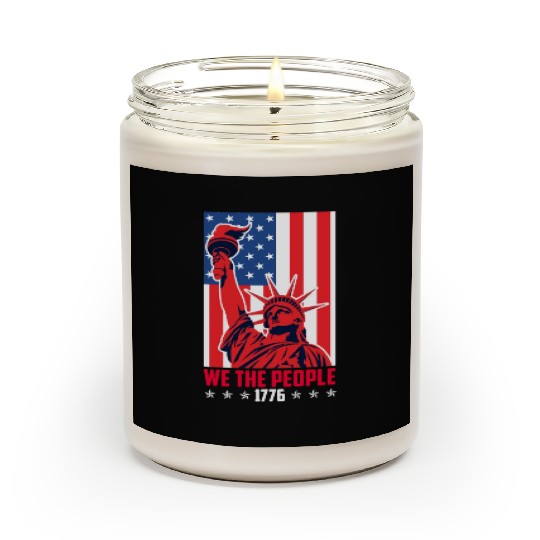 We the people 1776 American Freedom USA Fan Scented Candles