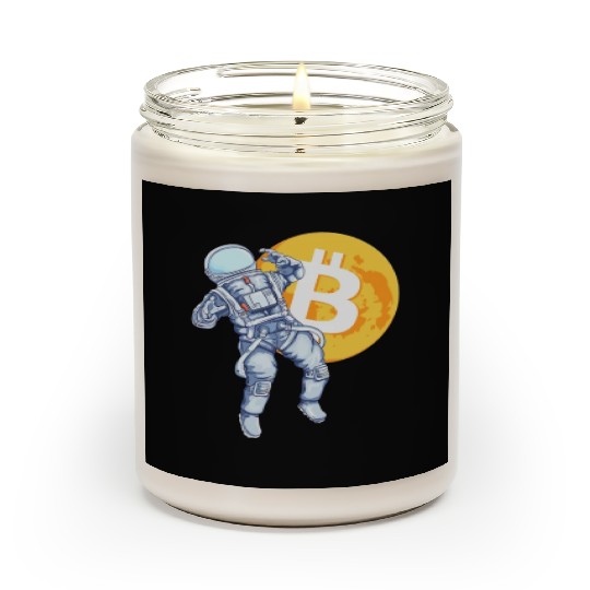 Bitcoin Coin-Crypto Astronaut Scented Candles