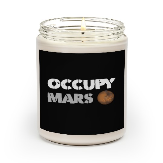 Occupy Mars Replica Science Space Nerd Genius Scented Candles