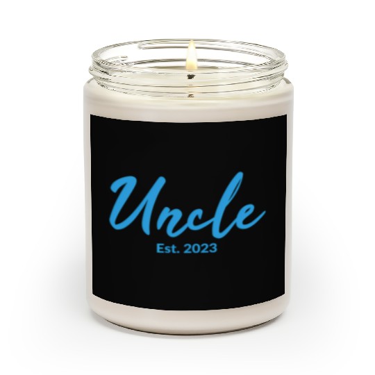 Uncle Of A Baby Established 2023 Scented Candles