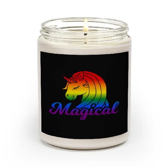 Magical Rainbow Unicorn | TTRPG Pride Scented Candles