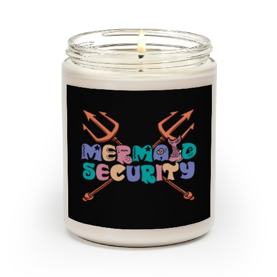 Mermaid Security Spear Decorations Fantasy Mermaid Scented Candles