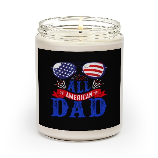 All American Dad America Pride US Patriot Scented Candles