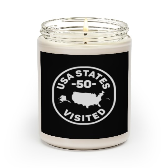 All 50 Us States Visited Scented Candles