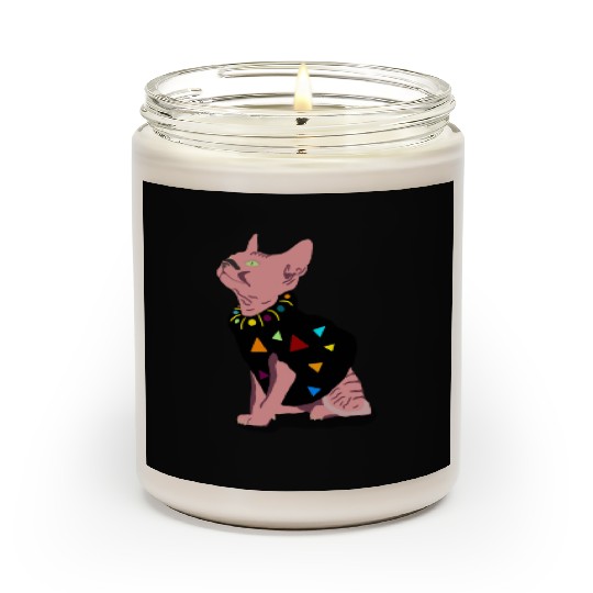 pink cute cat meowed funny meowdy cowboy for you Scented Candles