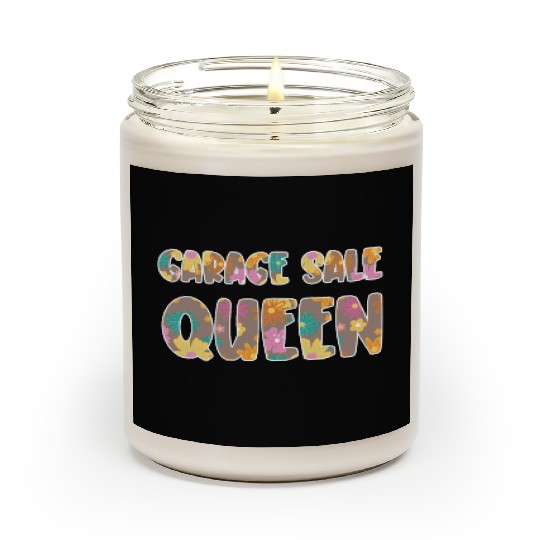 Garage Sale Queen brown floral Scented Candles