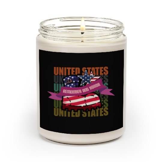 God bless America the land of the free Scented Candles