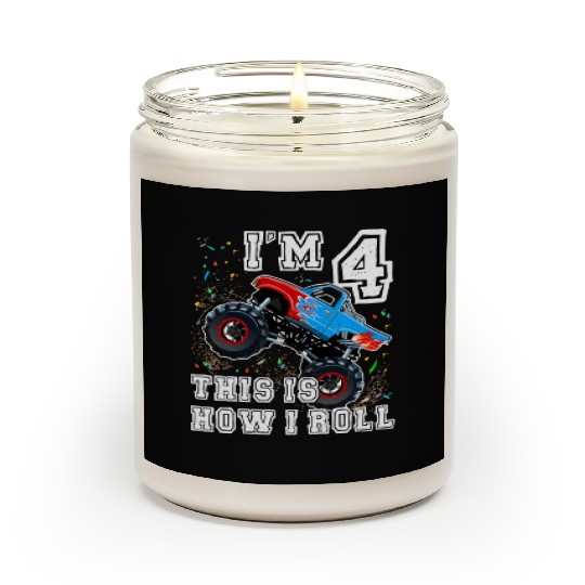 Monster Trucks 4Th Party 4 Scented Candles