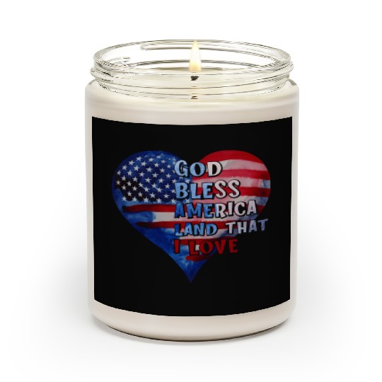 God bless America Land that I love Scented Candles