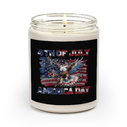 4th of july America Day Scented Candles