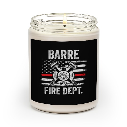 Barre Vermont Fire Dept Thin Red Line Scented Candles