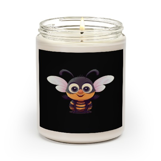 Cute Superhero Bee Bumblebee Wasp Scented Candles