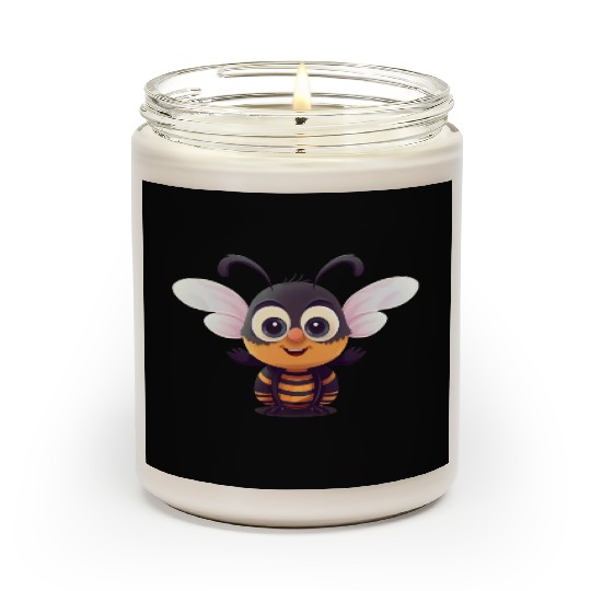 Cute Superhero Bee Bumblebee Wasp Scented Candles