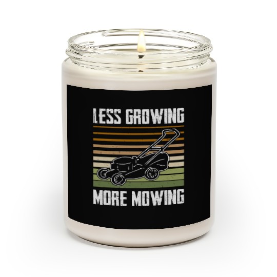 Lawn Mowing Lawn Mower Gardener Gardening Scented Candles