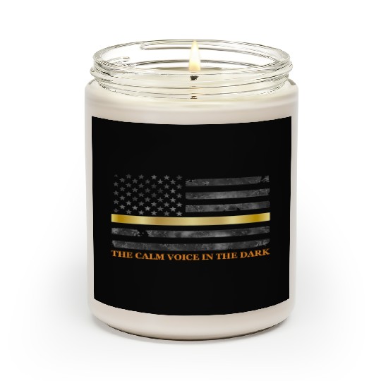 Dispatcher - Thin Yellow Gold Line 911 Emergency Scented Candles