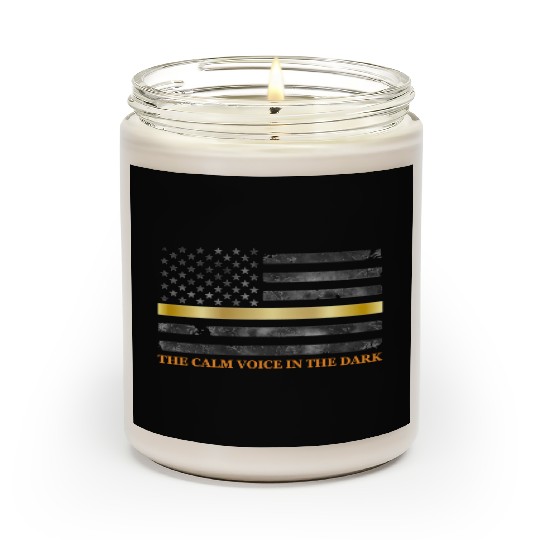 Dispatcher - Thin Yellow Gold Line 911 Emergency Scented Candles