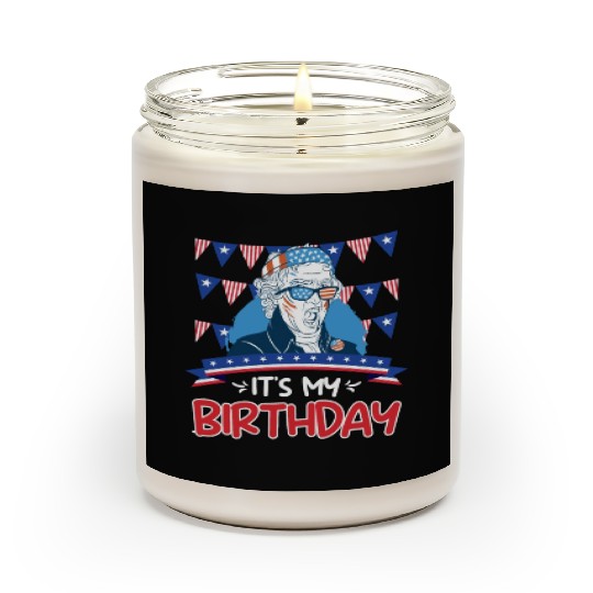Its my Birthday Independence Day George Washington Scented Candles