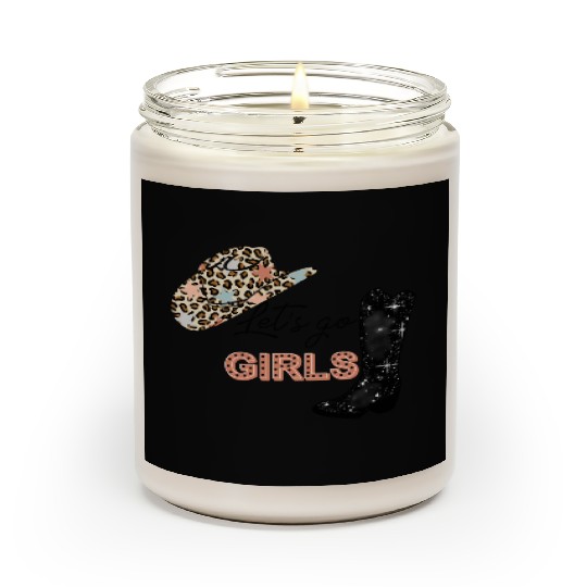 Leopard Cowboy Boots Let'S Go Western Cow Scented Candles