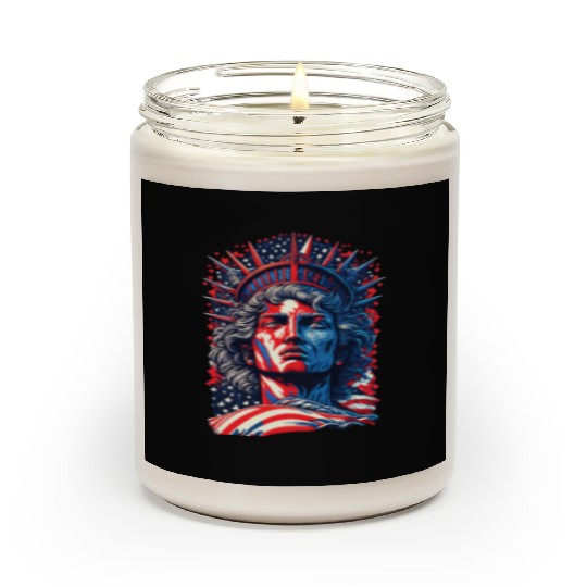 Statue of Liberty Face USA Scented Candles