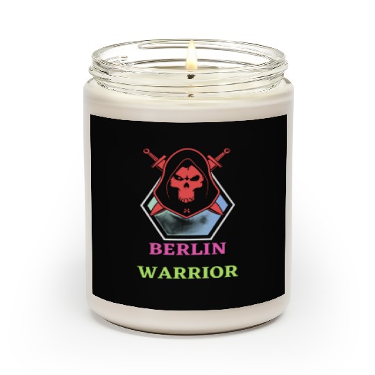 Red Minimalist Berlin Warrior Scented Candles