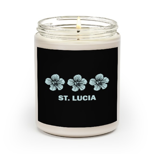 St Lucia Tropical Hibiscus Flower Scented Candles