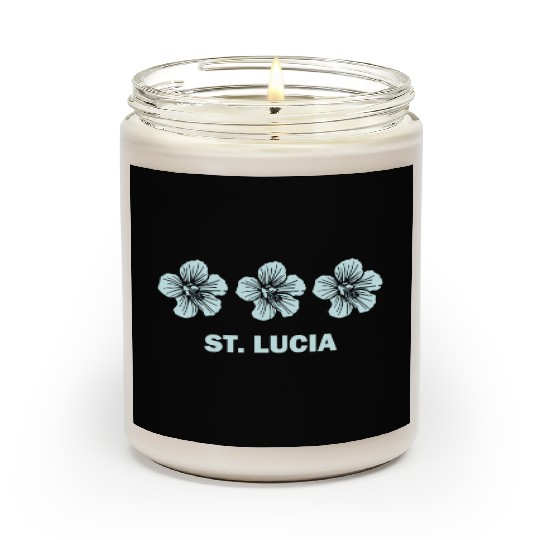 St Lucia Tropical Hibiscus Flower Scented Candles