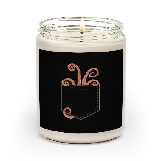 Octopus In The Pocket Funny Ocean Animals Lover Scented Candles