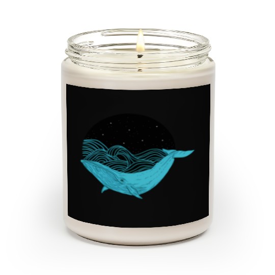 Humpback Whale Midnight Space Whale Scented Candles