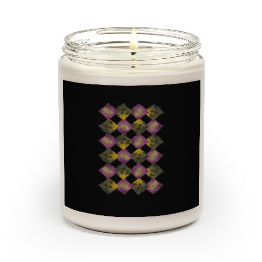 Purple Mosaic Rhombuses. Scented Candles