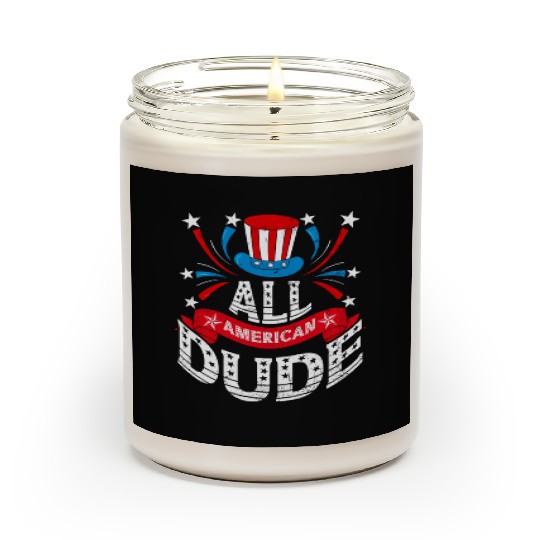 All American Dude American Pride US Patriot Scented Candles