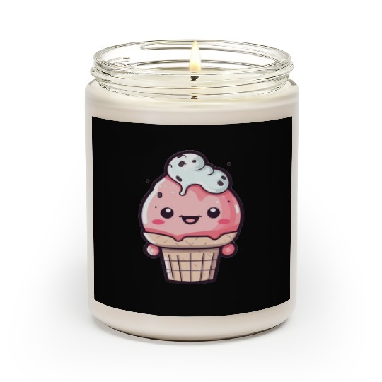Embrace the Sweetness of our Cute Soft Ice Cream Scented Candles