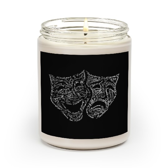 Comedy Tragedy Word Scented Candles