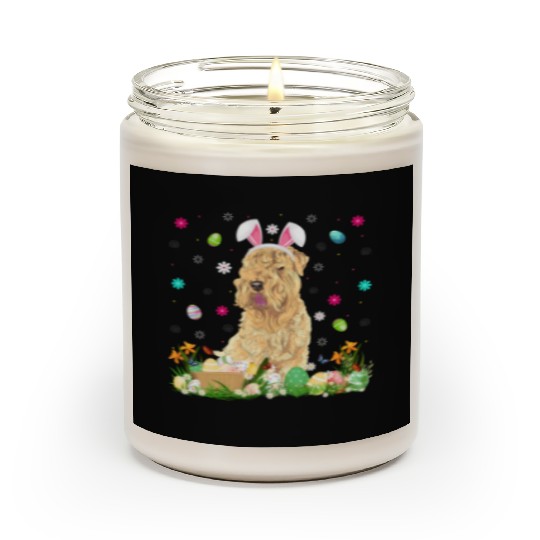 Easter Egg Wheaten Dog Easter Sunday Scented Candles