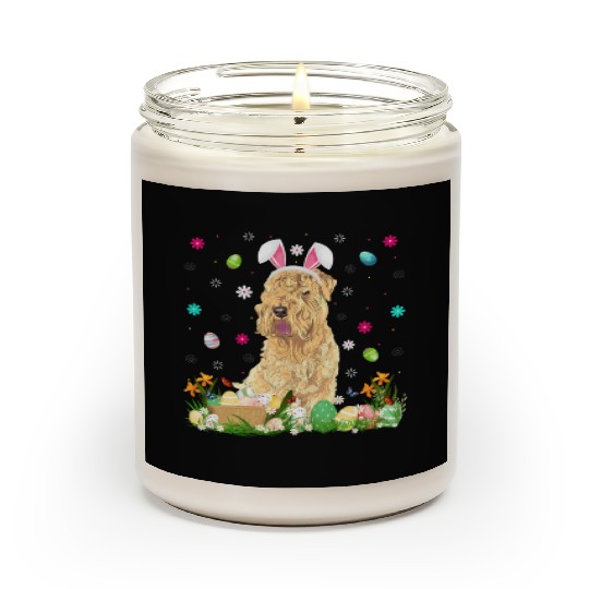 Easter Egg Wheaten Dog Easter Sunday Scented Candles