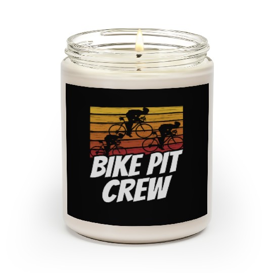Bike Pit Crew Cycling Bicycle Bike Race Racing Scented Candles