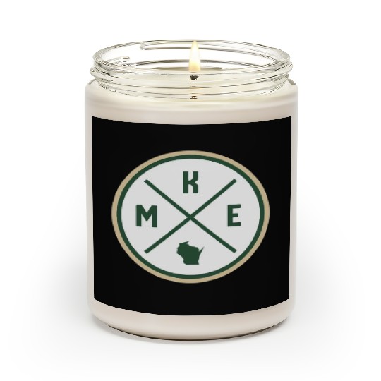 Milwaukee Circle Patch Green Scented Candles