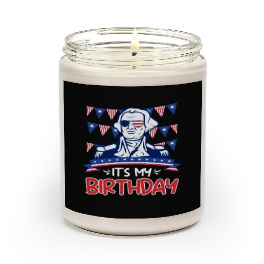 Its my Birthday Independence Day George Washington Scented Candles