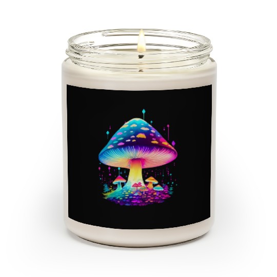 Enchanting Fungi: A Neon Wonderland Scented Candles