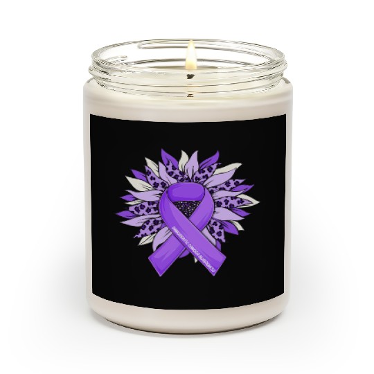 Pancreatic Cancer Sunflower Pancreatic Cancer Scented Candles